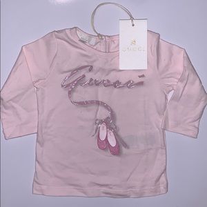 Gucci baby ballerina long sleeve shirt